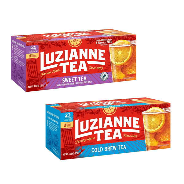 Luzianne Iced Tea Variety Pack Sweet Iced Tea Bags & Unsweetened Cold
