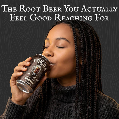 12oz 24 Pack Virgil's Handcrafted Root Beer - Rich Bold Flavor - Cans