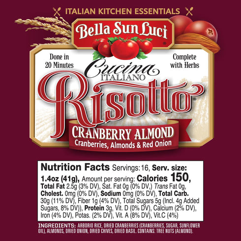 Cranberry Almond Risotto by Bella Sun Luci - Gourmet Delight