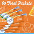 60 Pack, 12 5 Packets Crystal Light Classic Orange Naturally Flavored Powdered Drink Mix, ct Canisters of Pitcher