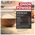 12.3oz, Eastanbul Onion Powder, Premium Turkish White Onion Powder Seasoning, Mediterranean Seasoning for Cooking