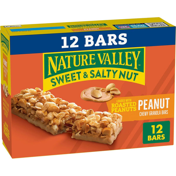 Nature Valley Granola Bars, Sweet and Salty Nut, Peanut, 12 Bars, 14.4