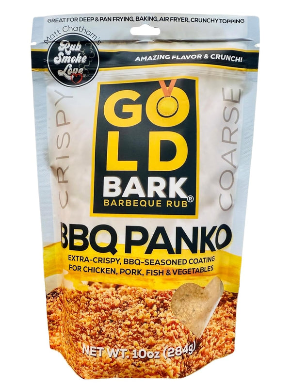 Gold Bark BBQ Seasoned Panko (10 oz) for Crispy Breaded Chicken, Pork
