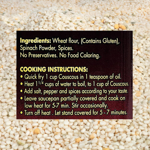 21.16 oz (1.3Lb) 0.5g 143 Crispa Premium Quality Tri-Color Israeli Couscous - | Natural Product of Israel | No