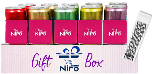 |10 Pack Pack Niro Assortment | Essenza Flavored Mineral and Sparkling Water | Variety San Pelligrino | Includes Niro