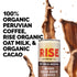 7 Oz. RISE Brewing Co. Oat Milk Mocha Nitro Cold Brew Coffee, No Sugar Added & No Dairy, Organic & Non-GMO, Low Acidity