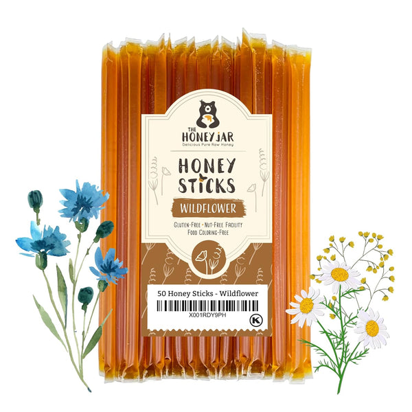 The Honey Jar - Wildflower Varietal Honey Sticks - Pure Honey Straws