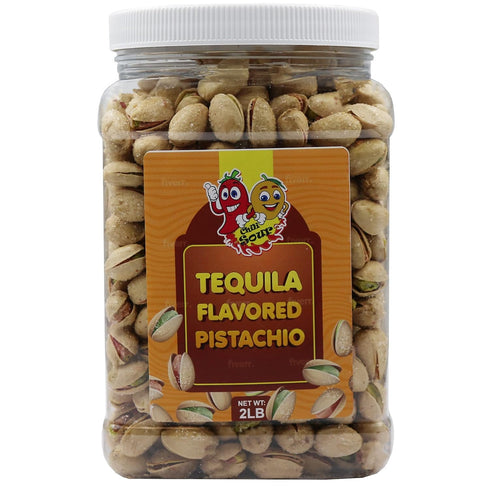 CHILI SOUR (2 LB) Tequila Flavored Pistachio, In Shell, Jar