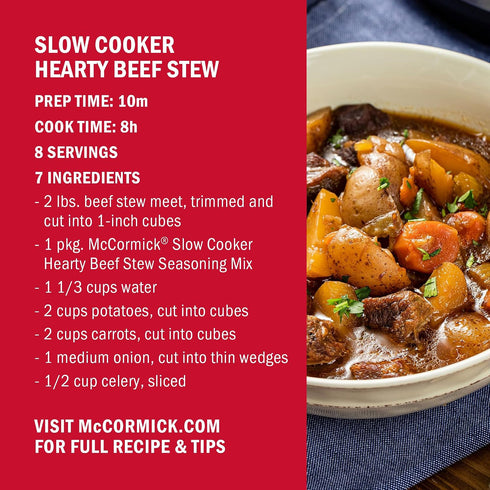 1.5 oz McCormick Slow Cooker Hearty Beef Stew Seasoning Mix