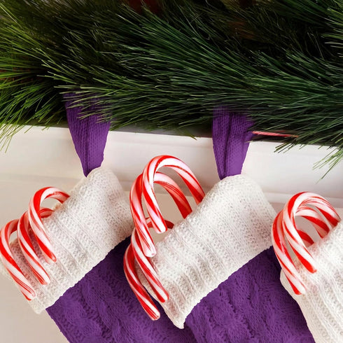 96 Count Bulk Peppermint Candy Canes Box - Individually Wrapped Classic Red & White Holiday Candy Canes - Refreshing