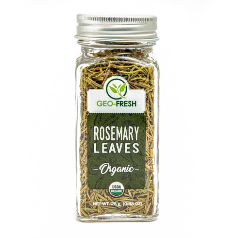 Geo-Fresh Organic Rosemary Leaves 0.88 oz - Dried Rosemary Seasoning for Cooking