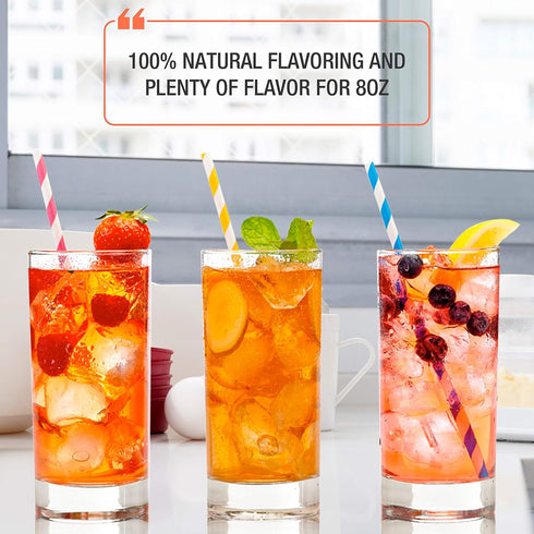 50 Brew La La Organic Green Tea - Natural Ginger Peach Flavor - Double Chambered Tea Bags - Low Caffeine - USDA