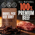 DOUBLE NEAT 2 Pack 3 Barrel Pick Bourbon Glazed Beef Jerky Gluten Free Gourmet Stocking Stuffers Men Whiskey Infused