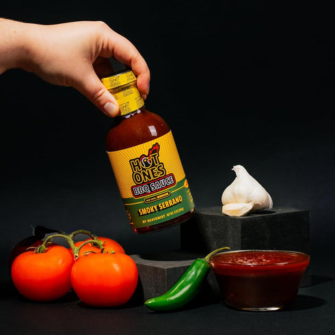 Pack Set Hot Ones BBQ Sauce Trio - Variety - Gift - Caribbean, Hot Honey, Smoked Serrano