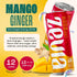 12 oz (12-Pack) Zevia Zero Sugar Energy Drink, Mango Ginger, Cans Naturally Sweetened, Zero Calorie Sugar Free Energy