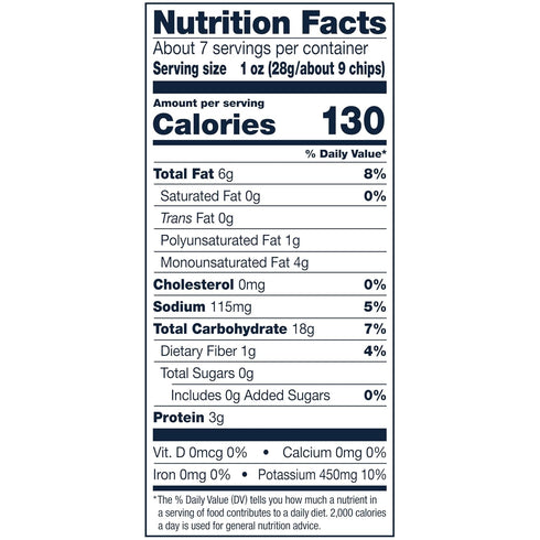 7.5 Oz Cape Cod Less Fat Sea Salt Chips, Bag