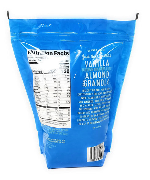 Generic 16 Oz Pack 1 Just the Clusters Vanilla Almond Granola Net Wt.