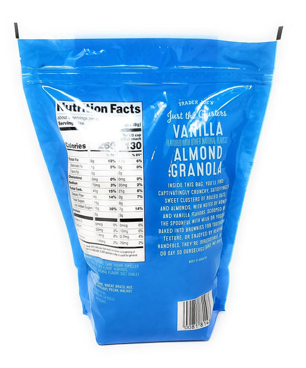 Generic 16 Oz Pack 1 Just the Clusters Vanilla Almond Granola Net Wt.