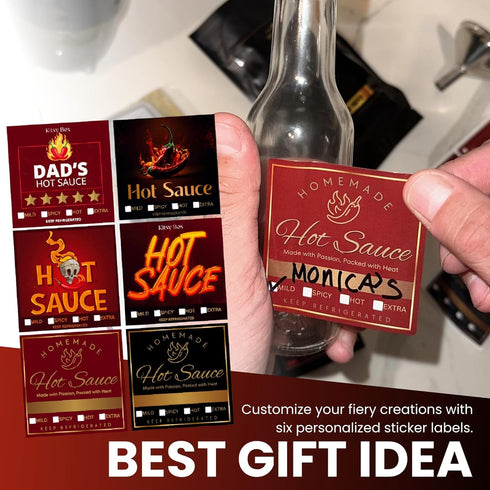 3 Set Hot Sauce Making Kit - Variety Peppers (Mild to Hot) with Accessories to Make Your Own Hot Sauce Kit For Adults