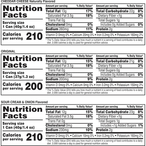 Pack, 13.7oz Pack (10 Pringles Potato Crisps Chips, Lunch Snacks, Variety Cans)
