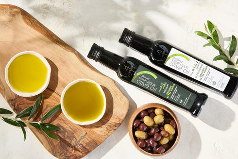 Four Hour Olive Oil 2 8.4 OZ , Premium and Ultra Premium Duo, Cold-Pressed, Organic, Extra Virgin Olive Oil, x FL