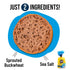 PACHA 13 OZ Buckwheat English Muffins: Original - Certified Organic, Gluten-Free, Vegan, Sprouted, Sandwich Bun, Burger