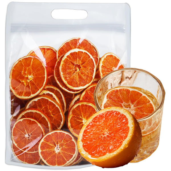 Generic 7.05oz(200g) Dried Blood Orange Slices,Dehydrated Blood Orange for Cocktails Tea Baking fruit