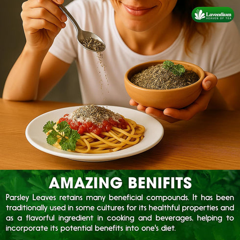 4 oz 100% Lavendium, Premium Dried Parsley Leaves Pure, Non-GMO, Gluten-Free, Vegan Aromatic Culinary Herb for Cooking