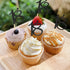 Sumerk 24PCS Black Glitter Cupcake Toppers, 18th Birthday Picks, Anniversary Party Decorations