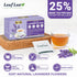 80 100% LeafLea Premium Lavender Tea Bags, Natural & Pure from Lavender Flowers, Nighttime Comfort & Digestive Support