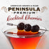 10.5 oz (3-Pack) Peninsula Premium Cocktail Cherries | Award Winning | Deep Burgundy-Red | Silky Smooth, Rich Syrup |