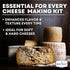 30 oz Fine Sea Salt for Homemade Cheese Making, Gluten-Free and Non-Iodized, Kosher Cheese Kit Essential Flaky Salt