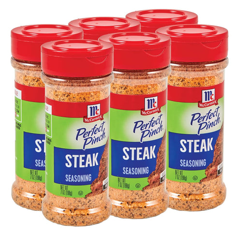 McCormick Format: Grocery McCormick Perfect Pinch Steak Seasoning, 7 oz (Pack of 6)