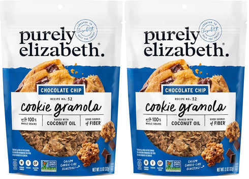 Purely Elizabeth Cookie Granola Choc Chip 11 OZ (Pack of 2)