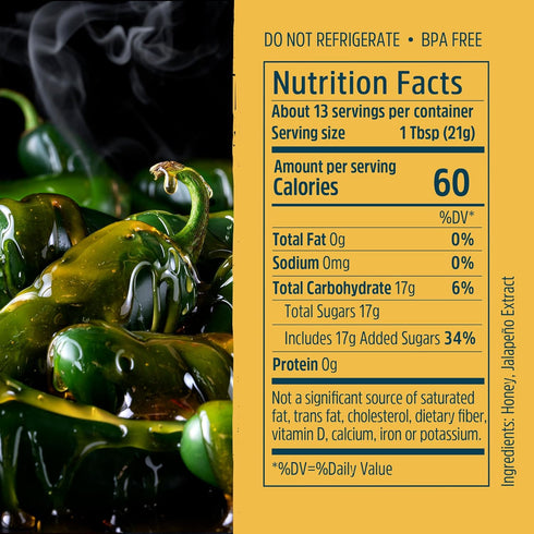 9 oz, Local Hive Original Hot Honey Sweet & Spicy, Natural Raw Honey with Hot Pepper Blend for Drizzling, Dipping