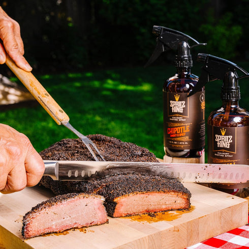 Pack 2 (16 Oz Spritz King Culinary Basting Spray: For Grilling, Smoking, Air Frying - Delicious Dark Bark, Flavorful
