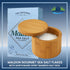 NORTHWARD SPIRIT Set 8.5 Oz Bamboo Salt Box Cellar Canister Gift With Maldon Sea Salt Flakes Box - Great For Salts