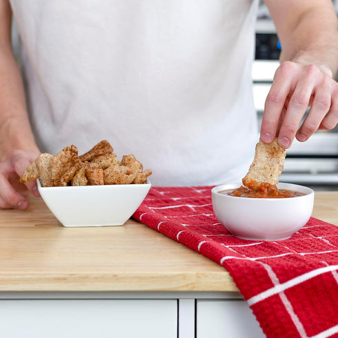8 oz Pack 1) Ol' Uncle Porkers Keto-Friendly Pork Rinds Fried in Coconut Oil, Bags, (Cinnamon Churro Flavor