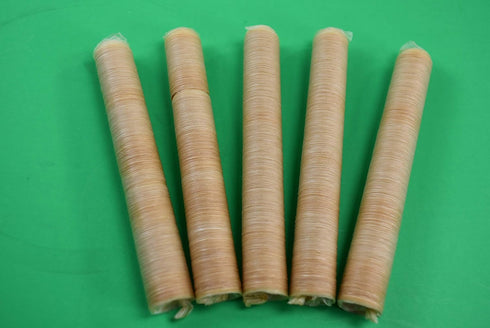 Smokehouse Chef 5-pack Clear 17mm Collagen snack sausage casings for 23 lbs of sausage.