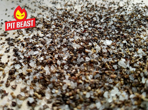 Pit Beast Coarse AF Salt and Pepper Spice Blend, Dalmatian BBQ Rub, 14oz for Steaks, Brisket, Chicken, Burgers