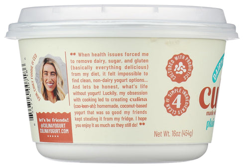 culina 16 OZ Plain & Simple Coconut Yogurt
