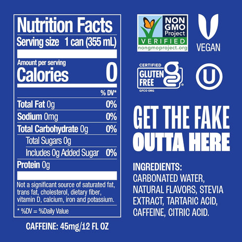 12 6 Pack Zevia Cola Zero Calorie Soda , Ounce Cans