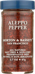 Morton & Bassett Aleppo Pepper, All Natural, Kosher, MSG Free, Non-GMO, 1.7