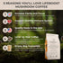 Immune 12 oz Lifeboost French Vanilla Cognition Mushroom Coffee - Low Acid Medium Organic Coffee with Nootropic Lions
