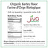 2 Jiva Organic Barley Flour Pound - All Natural & Raw - Product of India