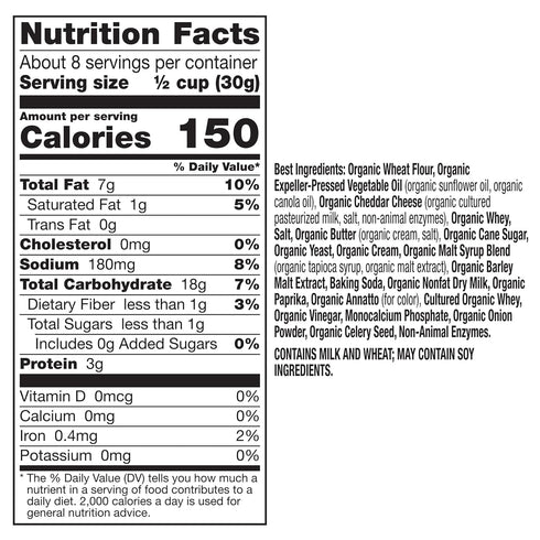 9 oz Annie's Cheddar Snack Mix With Assorted Crackers and Pretzels, Made with Real Cheese
