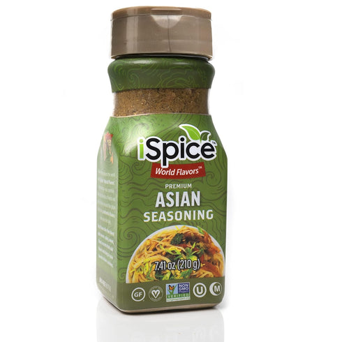 iSpice ASIAN SEASONING World Flavor Super Spice Blend, All Natural, Ready to Use, 7.41 oz (210g)