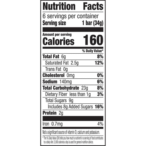 6 7.2 oz (Pack 6) Nature Valley Sweet and Salty Nut Granola Bars, Cashew, Bars