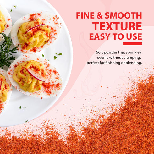 16 oz (Pack 1), Soeos Paprika Powder, of Sweet Paprika Seasoning for Marinade, Cooking, Grilling, Dipping, Perfect