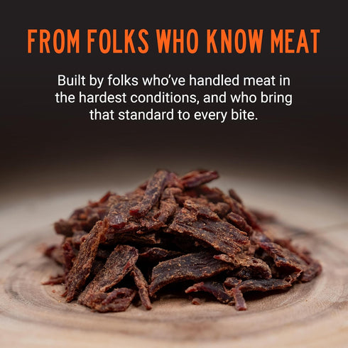 100% Pack MeatEater American Buffalo Bison Jerky | Hawaiian Teriyaki | Premium Ingredient Beef Jerky Protein Snack Made
